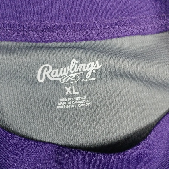 NWT Rawlings men's long sleeved athletic top size XL - Picture 2 of 7